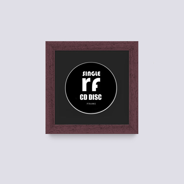 Wood Walnut Finish CD Single 'Cover or Disc' Frame