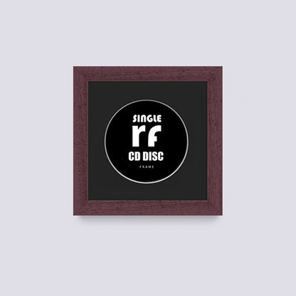 Wood Walnut Finish CD Single 'Cover or Disc' Frame