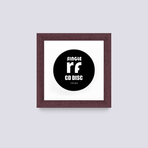 Wood Walnut Finish CD Single 'Cover or Disc' Frame
