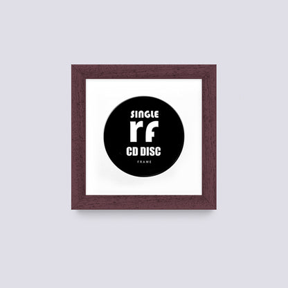 Wood Walnut Finish CD Single 'Cover or Disc' Frame