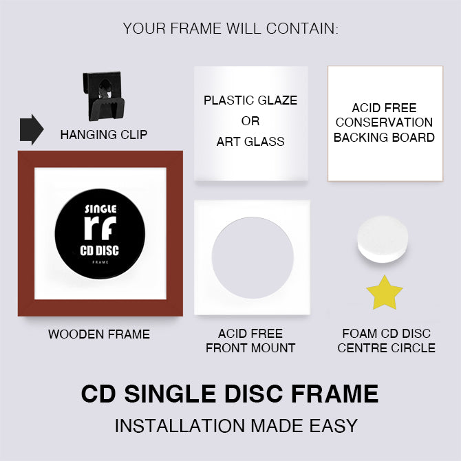Dark Red CD Single 'Cover or Disc' Frame