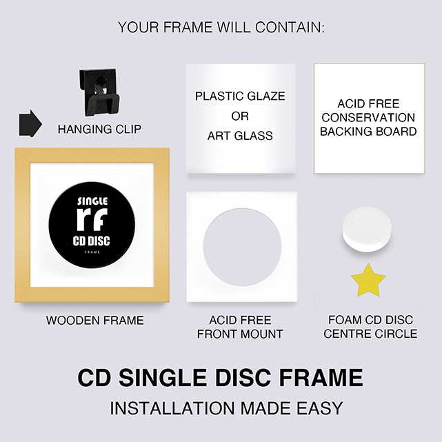 Gold CD Single 'Cover or Disc' Frame