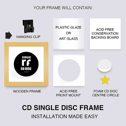 Gold CD Single 'Cover or Disc' Frame