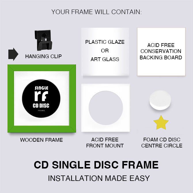 Green CD Single 'Cover or Disc' Frame