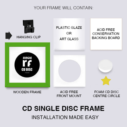 Green CD Single 'Cover or Disc' Frame