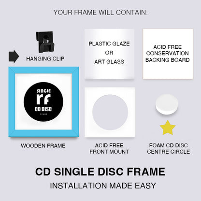 Light Blue CD Single 'Cover or Disc' Frame