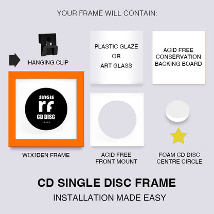Orange CD Single 'Cover or Disc' Frame
