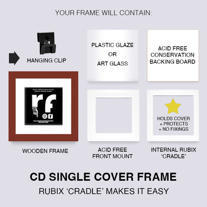 Dark Red CD Single 'Cover or Disc' Frame