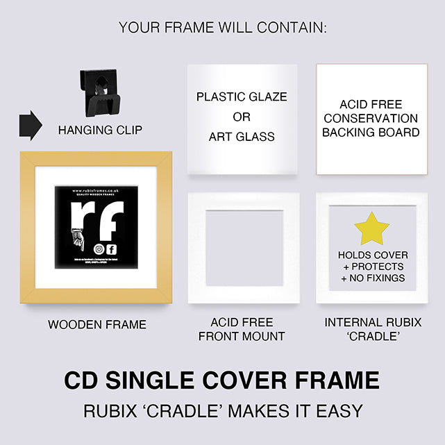 Gold CD Single 'Cover or Disc' Frame