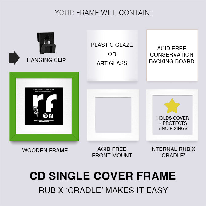 Green CD Single 'Cover or Disc' Frame