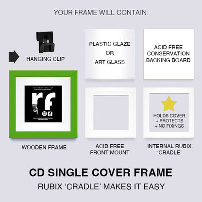 Green CD Single 'Cover or Disc' Frame