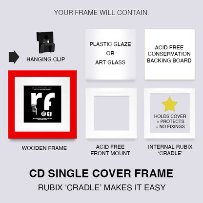 Red CD Single 'Cover or Disc' Frame