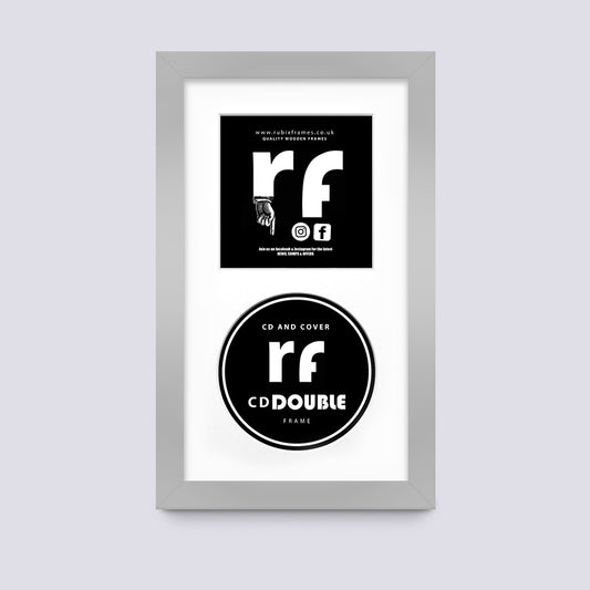 Silver CD Single or Double Frame