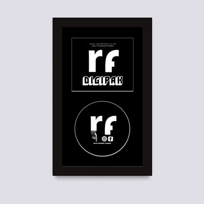 Black CD Cardboard Case 'Digipak' Frame