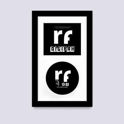 Black CD Cardboard Case 'Digipak' Frame