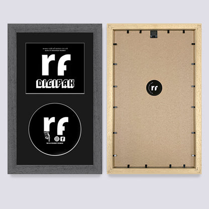 Grey - Dark (Wood Grain) CD Cardboard Case 'Digipak' Frame