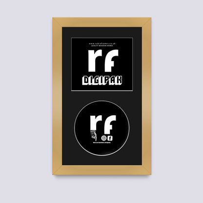 Gold CD Cardboard Case 'Digipak' Frame