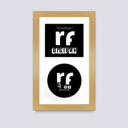 Gold CD Cardboard Case 'Digipak' Frame