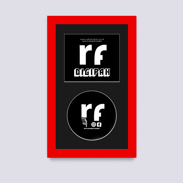 Red CD Cardboard Case 'Digipak' Frame