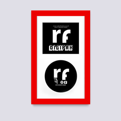 Red CD Cardboard Case 'Digipak' Frame