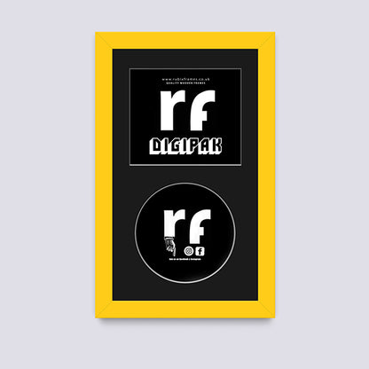 Yellow CD Cardboard Case 'Digipak' Frame