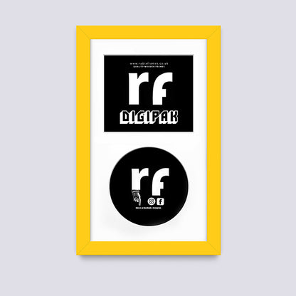 Yellow CD Cardboard Case 'Digipak' Frame