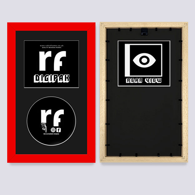 Red CD Cardboard Case 'Digipak' Frame
