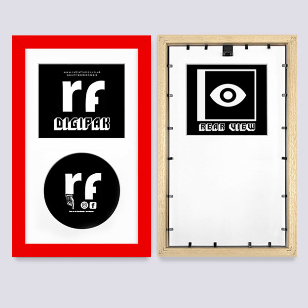 Red CD Cardboard Case 'Digipak' Frame