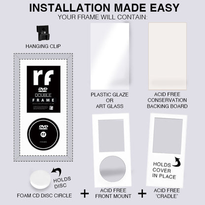 Yellow DVD Cover & Disc Frame
