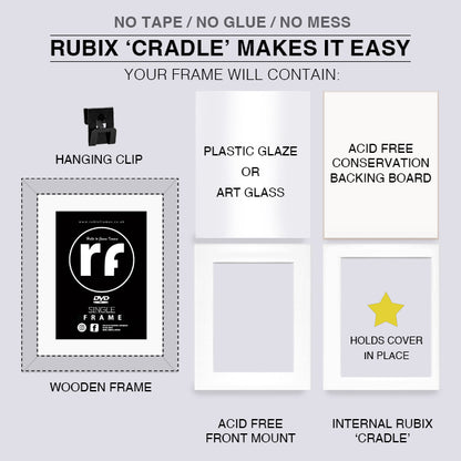 Dark Blue DVD Cover Frame