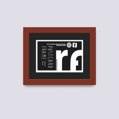 Dark Red Postcard Picture Frame