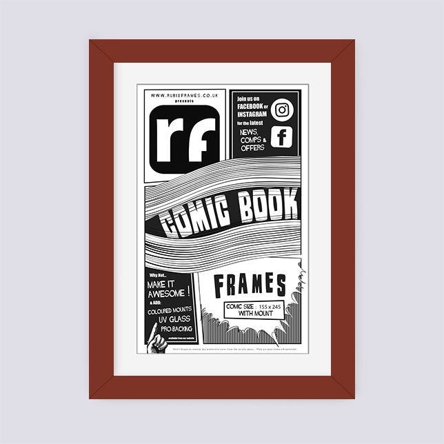 Dark Red Comic Book Frame