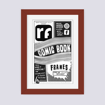 Dark Red Comic Book Frame