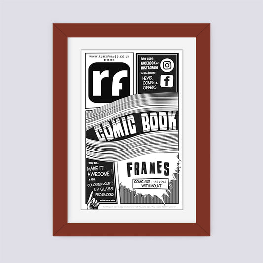 Dark Red Comic Book Frame