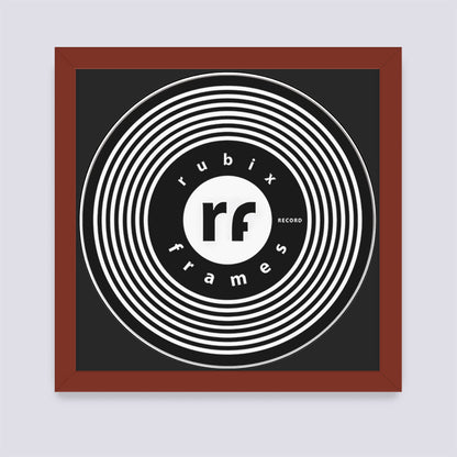 Dark Red Vinyl Record Frame