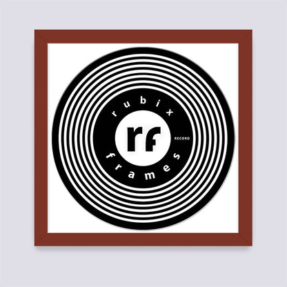 Dark Red Vinyl Record Frame