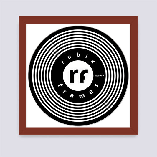 Dark Red Vinyl Record Frame