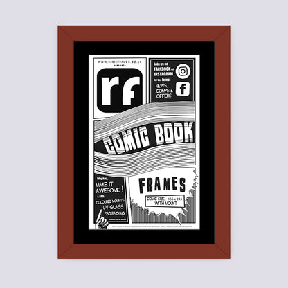 Dark Red Comic Book Frame