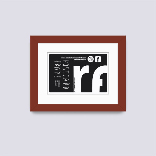 Dark Red Postcard Picture Frame