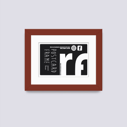 Dark Red Postcard Picture Frame