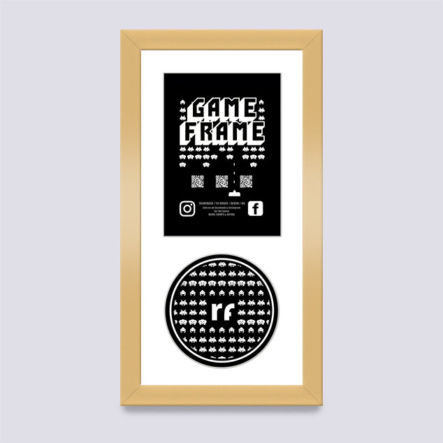 Gold NINTENDO Game Frame – Rubix Frames