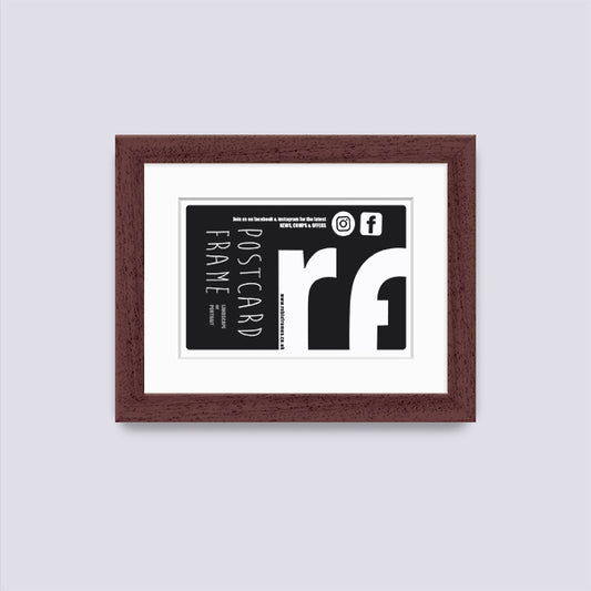 Wood Walnut Finish Postcard Picture Frame