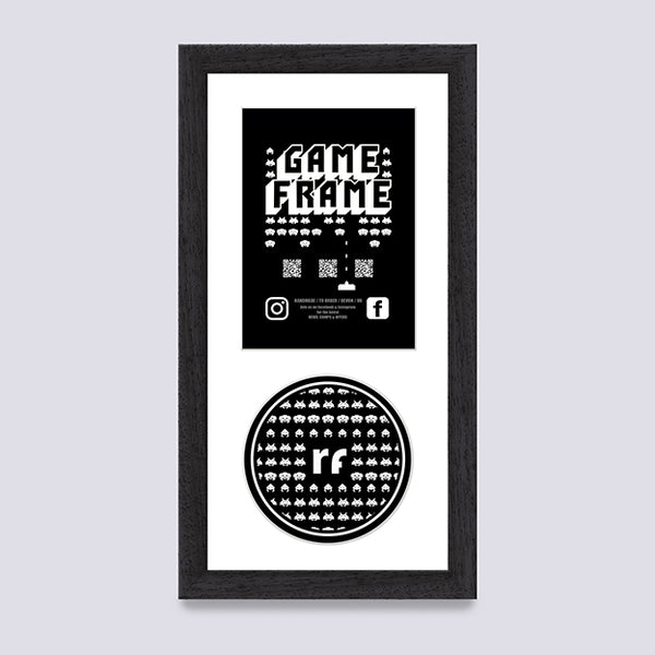 Black (Wood Grain) NINTENDO Game Frame