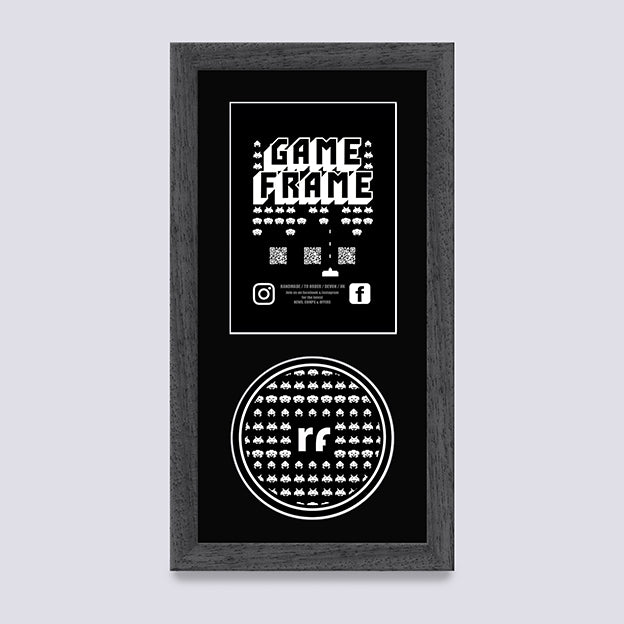 Grey - Dark (Wood Grain) XBOX Game Frame