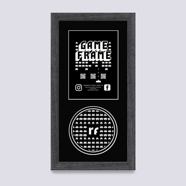Grey - Dark (Wood Grain) XBOX Game Frame