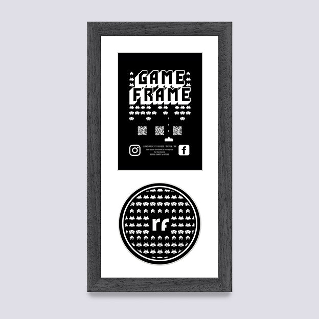Grey - Dark (Wood Grain) NINTENDO Game Frame
