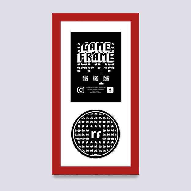 Red - Dark NINTENDO Game Frame