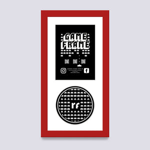Red - Dark NINTENDO Game Frame