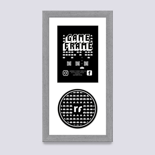 Grey - Light (Wood Grain) NINTENDO Game Frame