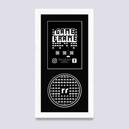 White (Wood Grain) NINTENDO Game Frame